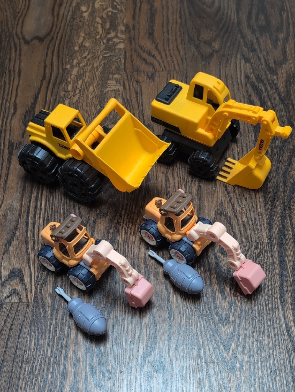 Yellow Construction Toy Vehicles for Kids